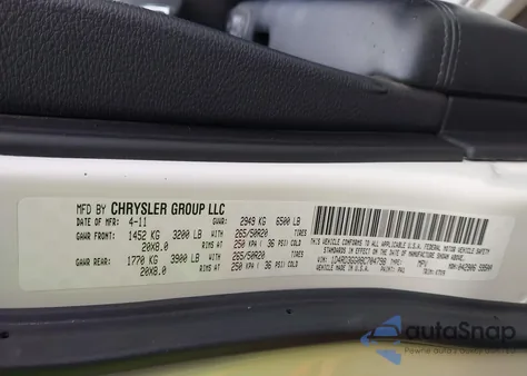 2011 Dodge Durango Heat from USA, damaged, VIN 1D4RD3GG0BC704798